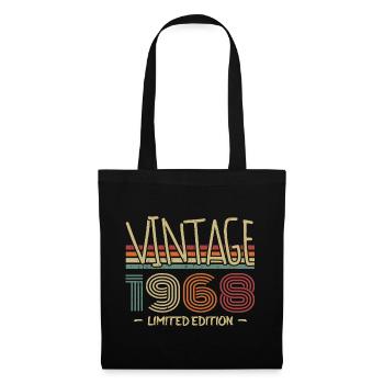 Vintage 1968 Retro 1968 Anniversary Gift - Tote Bag - black - Front