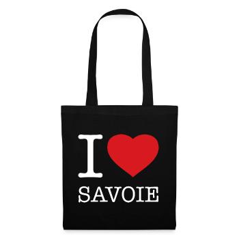 I LOVE SAVOIE Savoyen - Stoffbeutel - Schwarz - Vorne