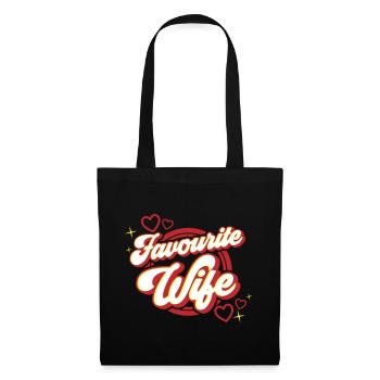 Favourite Wife | Farben änderbar - Stoffbeutel - Schwarz - Vorne