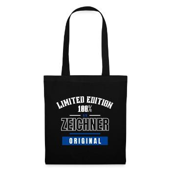 Limited Edition 100% - Zeichner - Original - Stoffbeutel - Schwarz - Vorne