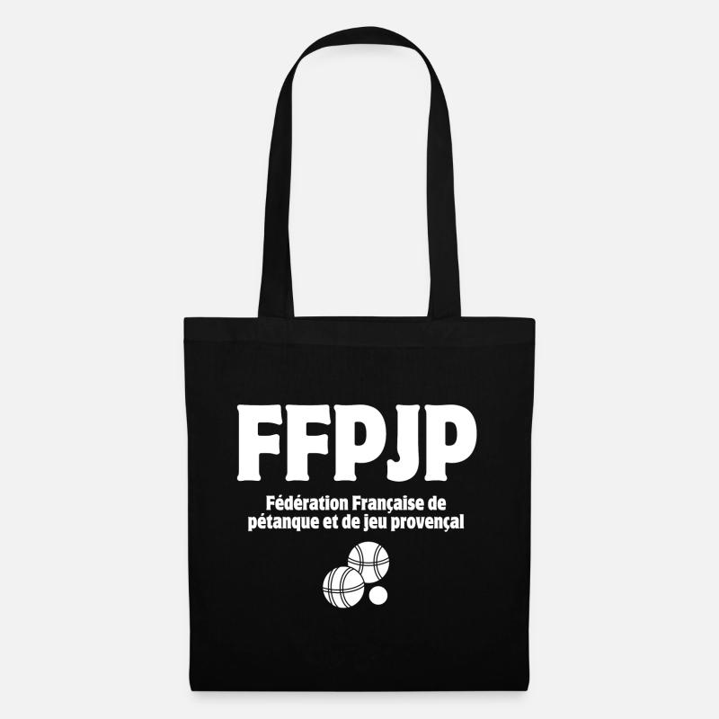 pétanque, pétanque player, pétanqueur - Tote Bag - black