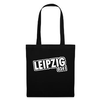 Leipzig - 0341 - Indicatif régional - Saxe - Sac en tissu - noir - Devant