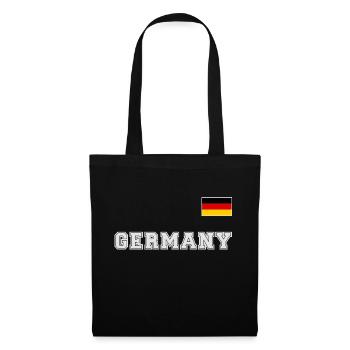Germany jersey look GERMANY with flag flag - Tote Bag - black - Front