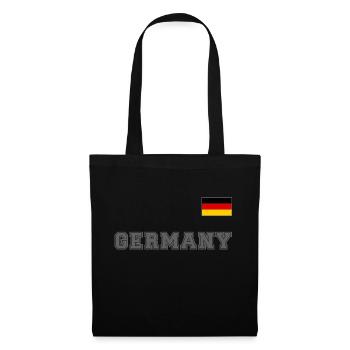 Look maillot de l’Allemagne - ALLEMAGNE avec drapeau - Sac en tissu - noir - Devant