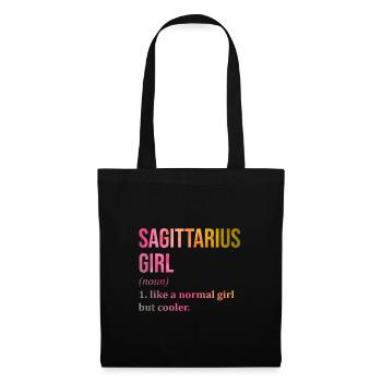 Sagittaire - Sac en tissu - noir - Devant
