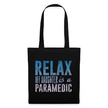 Détendez-vous ma fille est ambulancière 3 - Sac en tissu - noir - Devant