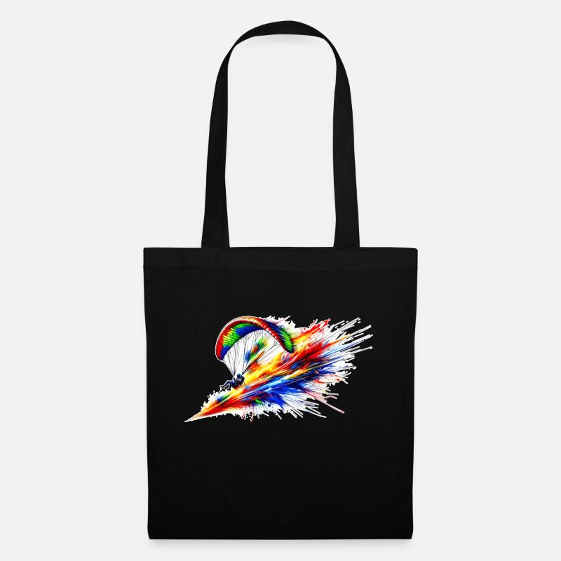 Paraglider - Color Splash - Tote Bag - black