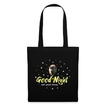 Sheep Good Night Sleep Shirt - Tote Bag - black - Front