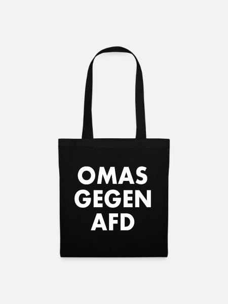 Omas gegen afd - Stoffbeutel - Schwarz