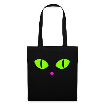 Green Cat's Eyes - Tote Bag - black - Front