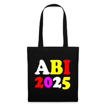Abi 2025 - Stoffbeutel - Schwarz - Vorne