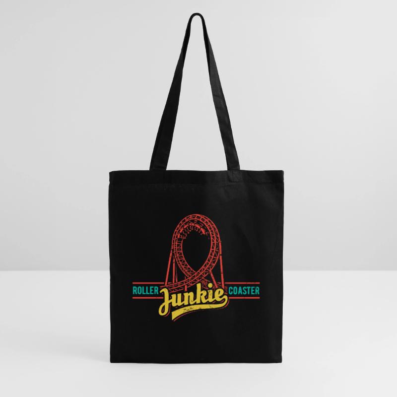 Rollercoaster Junkie - Roller Coaster - Loop Tote Bag