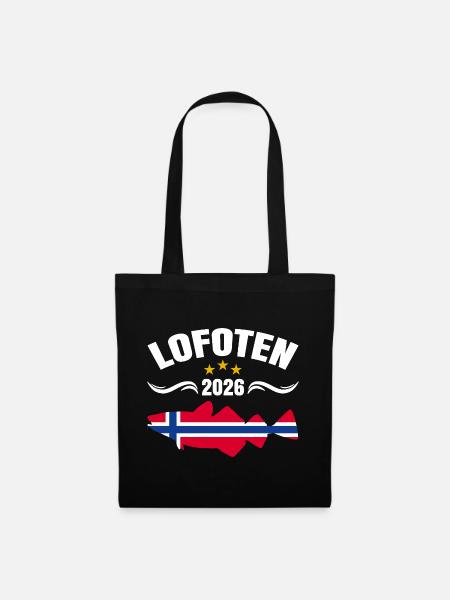 Lofoten 2026 - Stoffbeutel - Schwarz