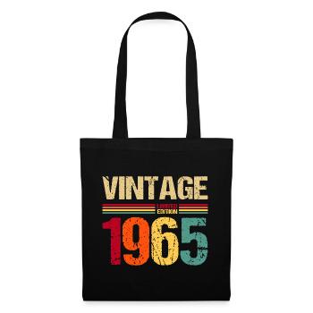 1965 Limited Edition Retro Vintage - Stoffbeutel - Schwarz - Vorne