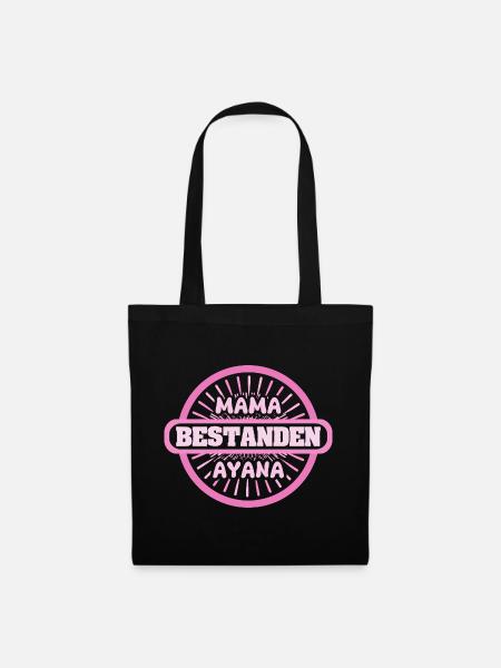 Vorname Ayana - Stoffbeutel - Schwarz