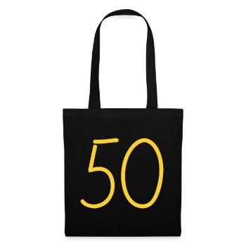 50 - Sac en tissu - noir - Devant