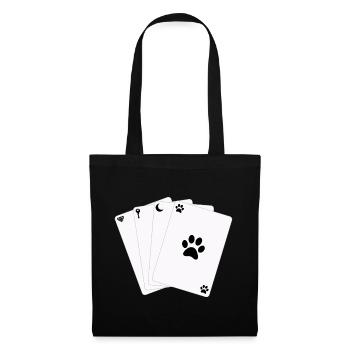 Cards Card Game Game of Life Symbols - Tote Bag - black - Front