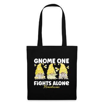 Gnome Un combat seul Mémoire Jaune - Sac en tissu - noir - Devant