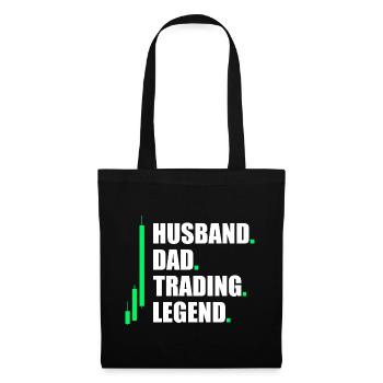 Husband Dad Trading Stock Market Stock Market Trader - Tote Bag - black - Front