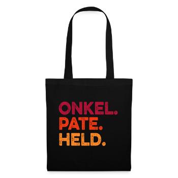 Onkel Pate Held - Stoffbeutel - Schwarz - Vorne