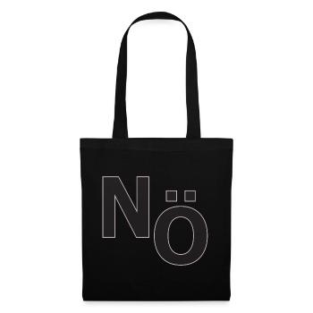 No – Minimal Typography Statement - Tote Bag - black - Front