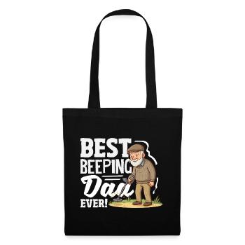 Meilleur détecteur de père bip - Sac en tissu - noir - Devant
