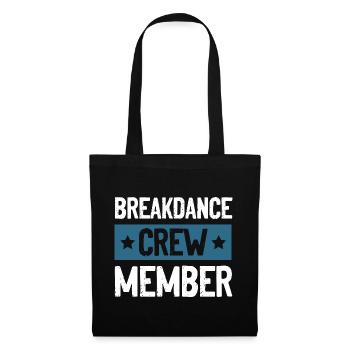 Équipe de breakdance - Sac en tissu - noir - Devant