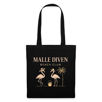 Malle Diven Beach Club Flamingo Mallorca Party - Tote Bag - black - Front