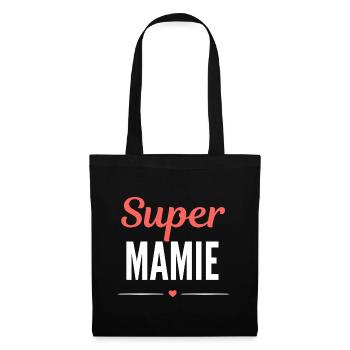 Humour Mamie Cadeau Grand-Mère Original - Sac en tissu - noir - Devant