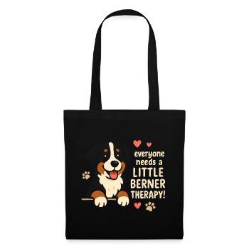 Bernese Mountain Dog Little Berner Therapy Dog Humor - Tote Bag - black - Front