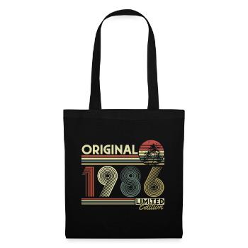 Original 1986 Vintage Vintage Retro Birthday - Tote Bag - black - Front