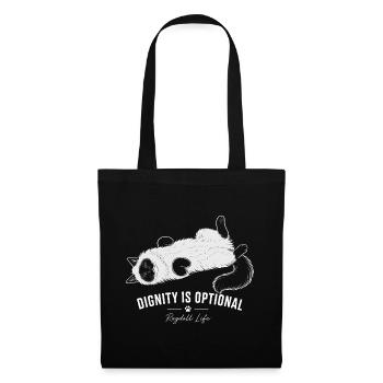 Ragdoll Cat – Dignity is optional - Tote Bag - black - Front