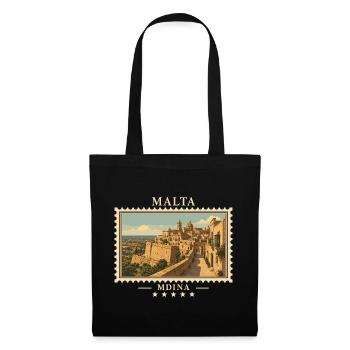 Malta Mdina Vintage Travel Brand - Tote Bag - black - Front