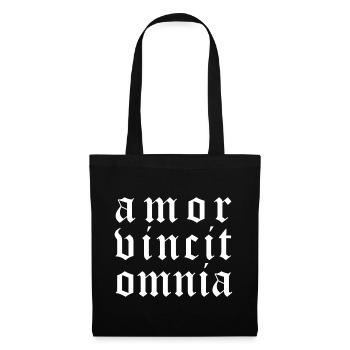 Amor vincit omnia - Stoffbeutel - Schwarz - Vorne