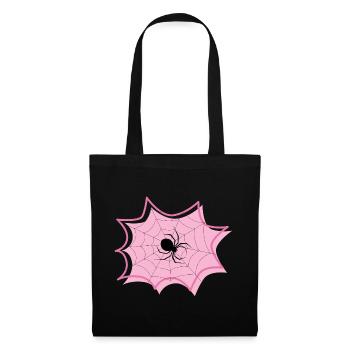 Spinne - Stoffbeutel - Schwarz - Vorne