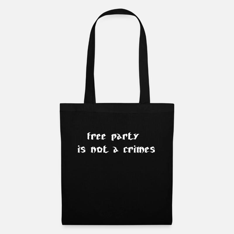 freeparty1 - Tote Bag - black