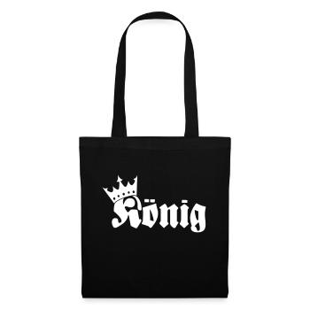 König - Sac en tissu - noir - Devant