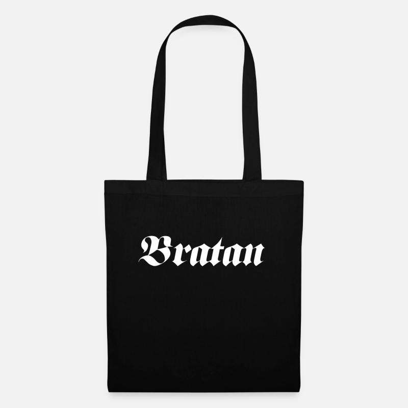 Bratan Jugendsprache Jugendwort - Stoffbeutel - Schwarz