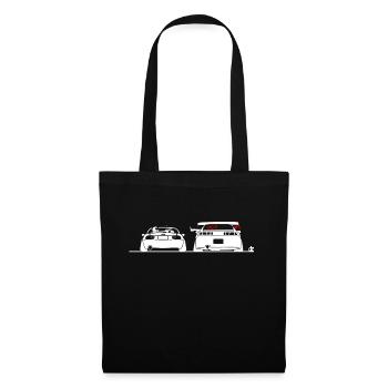 miata vs silvia blanc - Sac en tissu - noir - Devant