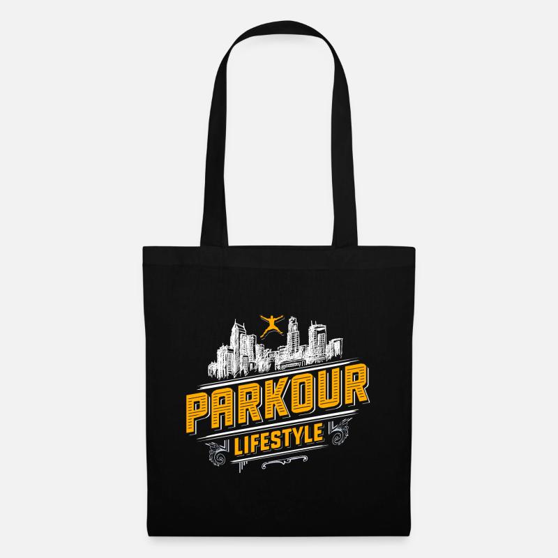 Parkour - Freerunning - Parcour - Stoffbeutel - Schwarz