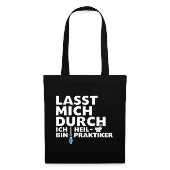 Heilpraktiker - Stoffbeutel - Schwarz - Vorne