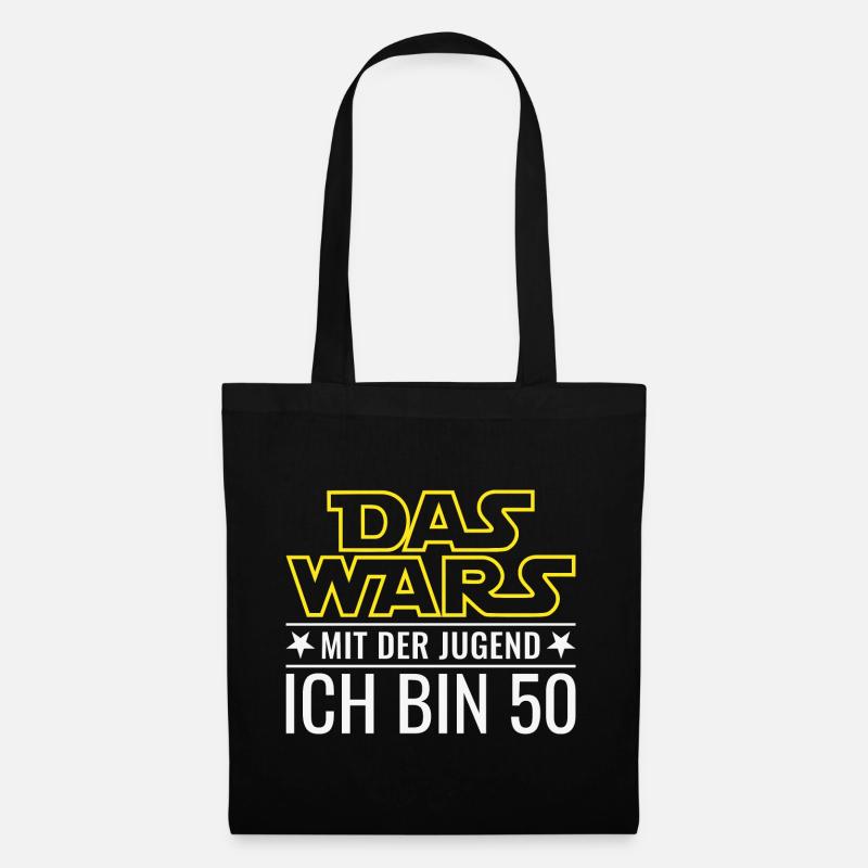 50. Geburtstag Fünfzig Das Wars Mit der Jugend 50 - Stoffbeutel - Schwarz