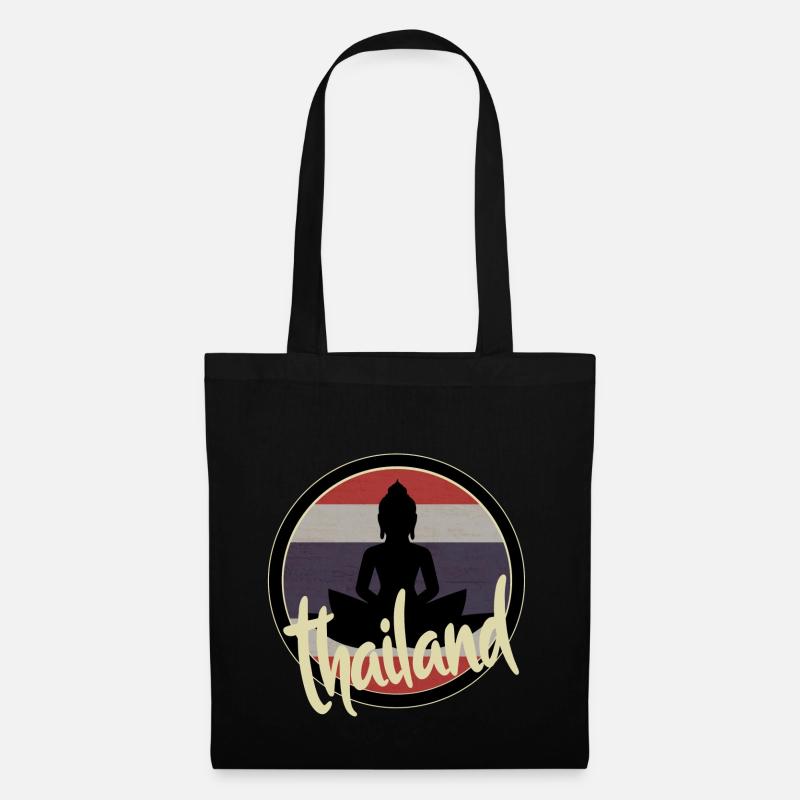 Thailand Shirt - Stoffbeutel - Schwarz
