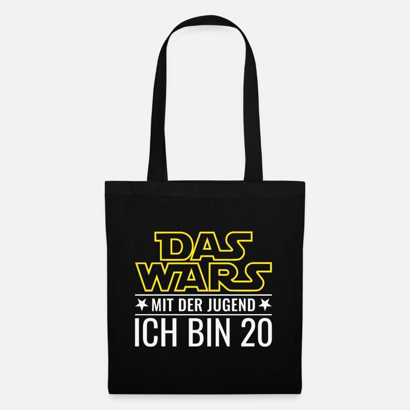 20. Geburtstag Zwanzig Das Wars Mit Der Jugend 20 - Stoffbeutel - Schwarz