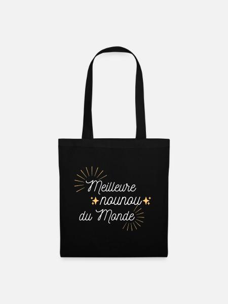 Meilleure nounou du monde - Sac en tissu - noir