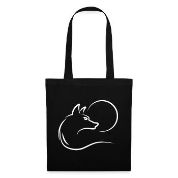 Wolf at full moon - Tote Bag - black - Front