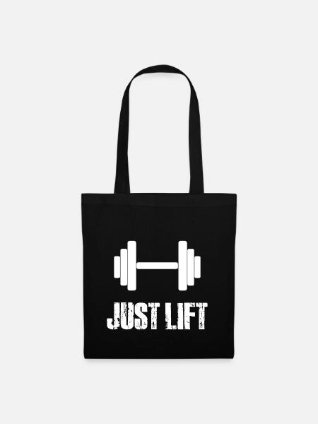 JUST LIFT - Stoffbeutel - Schwarz