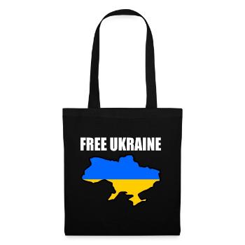 Free ukraine - Sac en tissu - noir - Devant