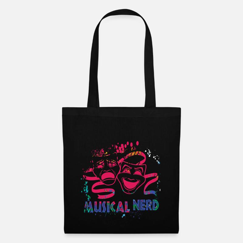 Musical Nerd Masks - Stoffbeutel - Schwarz