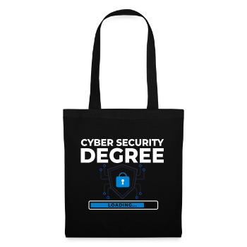 Cyber Security Information Computer Sicherheit - Stoffbeutel - Schwarz - Vorne